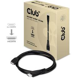 club3D HDMI kabel Zástrčka HDMI Mini-C, Zástrčka HDMI-A 1.00 m černá CAC-1350 4K UHD HDMI kabel