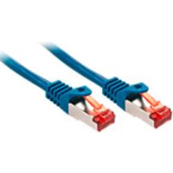 LINDY 47355 RJ45 síťové kabely, propojovací kabely CAT 6 S/FTP 3.00 m modrá pozlacené kontakty, stíněný 1 ks