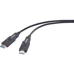 SpeaKa Professional optické vlákno / HDMI kabel Zástrčka HDMI-A, Zástrčka HDMI Micro-D, Zástrčka HDMI-A, Zástrčka HDMI Micro-D 15.00 m černá SP-13597800 8K UHD