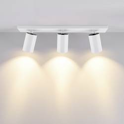 Deko Light 348249 Can Tilt eckig, 3x 7,5 W GU10, Weiß Stropní svítidlo GU10 7.5 W bílá