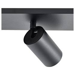 Deko Light 348250 Can Tilt eckig, 3x 7,5 W GU10, Schwarz Stropní svítidlo GU10 7.5 W černá
