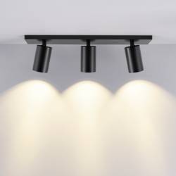 Deko Light 348250 Can Tilt eckig, 3x 7,5 W GU10, Schwarz Stropní svítidlo GU10 7.5 W černá