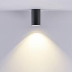 Deko Light 348244 Can IP44, 1x 7,5 W GU10, Schwarz Stropní svítidlo GU10 7.5 W černá