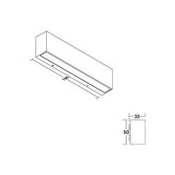 Brumberg 65251103 65251103 LED nástěnné světlo LED šedá