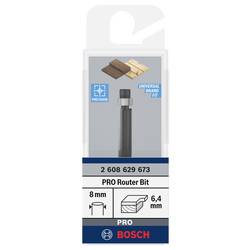 Bosch Accessories 2608629673 zarovnávací fréza, tvrdokov, Délka 57 mm, Vnější Ø 6.400 mm, Pracovní délka 20 mm, Ø hřídele 8 mm