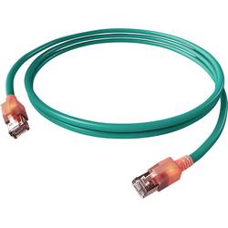 Easylan CS1OTADAD0005 RJ45 síťové kabely, propojovací kabely CAT 6A S/FTP 0.5 m tyrkysová dvoužilový stíněný, bez halogenů, samozhášecí 1 ks