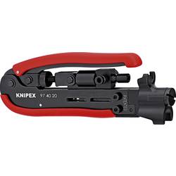 Knipex 97 40 20 SB kompresní nástroj Vhodné pro odizolovací kleště konektor F, konektor BNC, RCA zástrčka RG59, RG6, RG11