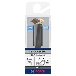 Bosch Accessories 2608629678 drážkovací fréza, tvrdokov, Délka 62 mm, Vnější Ø 14 mm, Pracovní délka 30 mm, Ø hřídele 8 mm