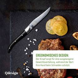 Qdesign 190-071 sada nožů na steaky černá