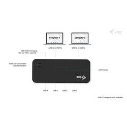 i-tec CAKVMHUB2A2C USB Hub 2 + 2 port USB-A USB 3.0 5 GBit/s černá CAKVMHUB2A2C