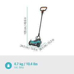 GARDENA 22/18V P4A Ready-To-Use Set akumulátor Akumulátorová sekačka mulčovací funkce, + akumulátor, s nastavením výšky sečení, vč. nabíječky 18 V šířka sekání