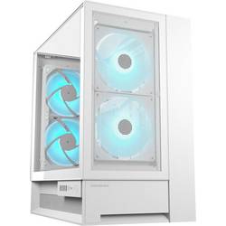 Cougar CGR-2WA3W-RGB midi tower PC skříň bílá 2 předinstalované ventilátory, boční okno, integrované osvětlení
