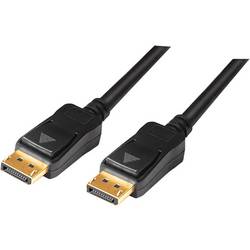 LogiLink DisplayPort kabel Konektor DisplayPort, Konektor DisplayPort 15.00 m černá CV0113 4K UHD Kabel DisplayPort