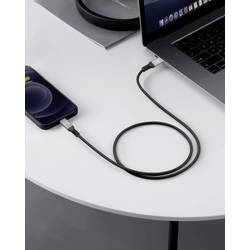 Renkforce Kabel USB-C USB 4.0 USB-C ® zástrčka 0.50 m černá hliníková zástrčka, silikonový, flexibilní provedení, 8K UHD RF-6820206