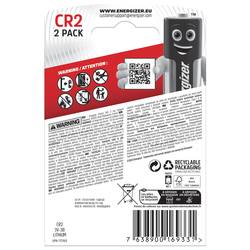 Energizer E300783805 fotobaterie CR 2 lithiová 800 mAh 3 V 2 ks
