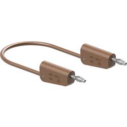 Stäubli 64.1030-20027 // LK-4N-F10 měřicí kabel lamelová zástrčka 4 mm lamelová zástrčka 4 mm 200 cm hnědá 1 ks
