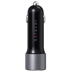 Satechi ST-TCPDCCM nabíjecí adaptér, 1x USB A , 1x USB-C®, 72 W, antracitová