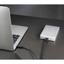 Renkforce Kabel USB-C USB 3.2 Gen2x2 USB-C ® zástrčka, USB-C ® zástrčka 2.00 m černá krytí TPE RF-6609644