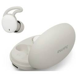 Hama špuntová sluchátka (In Ear) Bluetooth® stereo béžová, bílá Nabíjecí pouzdro mobil