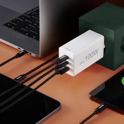 Hama USB nabíječka, USB Power Delivery (USB-PD) , Qualcomm Quick Charge 2.0, GaN, Rychlonabíječka, Qualcomm Quick Charge 3.0 , 100.00 W, Quick Charge 3.0,