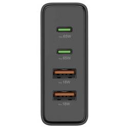 Hama USB nabíjecí hub, GaN, USB-C® zástrčka, 65.00 W, Dodávka energie, černá
