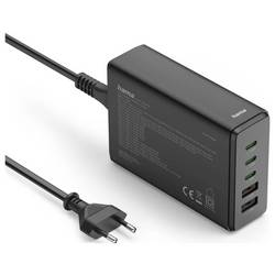 Hama USB nabíjecí hub, 140 W, černá