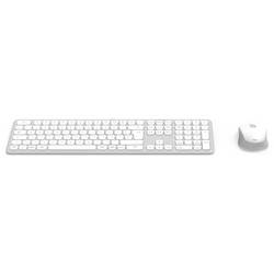 Hama Multi-Device-Tastatur-Maus-Set WKM-550, kabellos, Funk/BT, WS, QWERTZ DE bezdrátový sada klávesnice a myše Tiché klávesy německá, QWERTZ šedá, bílá
