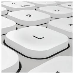 Hama Multi-Device-Tastatur-Maus-Set WKM-550, kabellos, Funk/BT, WS, QWERTZ DE bezdrátový sada klávesnice a myše Tiché klávesy německá, QWERTZ šedá, bílá