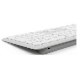 Hama Multi-Device-Tastatur-Maus-Set WKM-550, kabellos, Funk/BT, WS, QWERTZ DE bezdrátový sada klávesnice a myše Tiché klávesy německá, QWERTZ šedá, bílá