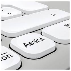 Hama Multi-Device-Tastatur-Maus-Set WKM-550, kabellos, Funk/BT, WS, QWERTZ DE bezdrátový sada klávesnice a myše Tiché klávesy německá, QWERTZ šedá, bílá