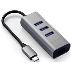 Satechi ST-TC2N1USB31AM USB Hub 3 porty USB-A, RJ45 USB 3.0 5 GBit/s vesmírná šedá ST-TC2N1USB31AM