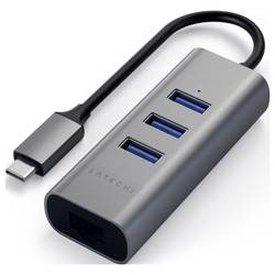 Satechi ST-TC2N1USB31AM USB Hub 3 porty USB-A, RJ45 USB 3.0 5 GBit/s vesmírná šedá ST-TC2N1USB31AM