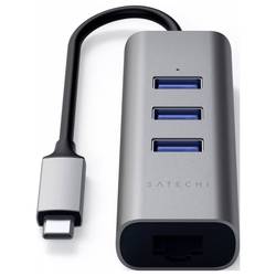 Satechi ST-TC2N1USB31AM USB Hub 3 porty USB-A, RJ45 USB 3.0 5 GBit/s vesmírná šedá ST-TC2N1USB31AM