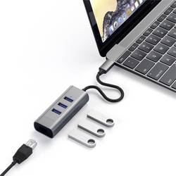 Satechi ST-TC2N1USB31AM USB Hub 3 porty USB-A, RJ45 USB 3.0 5 GBit/s vesmírná šedá ST-TC2N1USB31AM