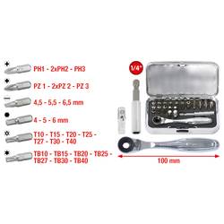 KS Tools 918.4600 9184600 sada bitů, 1/4