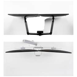Neomounts DS75-450WH2 držák na stůl pro monitor 2 Displej: (s) 43,2 cm (17) - 81,3 cm (32) bílá nastavitelná výška, naklápěcí, nakláněcí, otočný