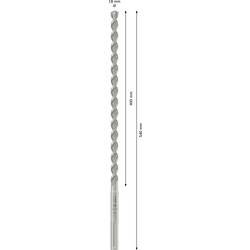 Bosch Accessories SDS max-4, 18x400x540mm 2608685863 tvrdý kov příklepový vrták 18 mm Celková délka 540 mm SDS max 1 ks