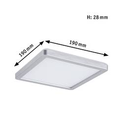 Paulmann 70993 P Atria Shine 11,2W 3000K 190x190 ch m K LED stropní svítidlo LED 11.2 W chrom (matný)