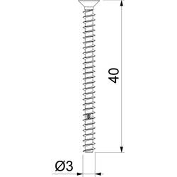 OBO Bettermann 2003279 šroub pro přístroje (Ø x d) 3.2 mm x 40 mm 50 ks