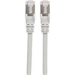 Intellinet 740678 RJ45 síťové kabely, propojovací kabely CAT 6A S/FTP 1.00 m šedá fóliové stínění, stínění pletivem, stíněný, bez halogenů 1 ks