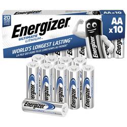 Energizer Ultimate FR6 tužková baterie AA lithiová, 3000 mAh, 1.5 V, 10 ks