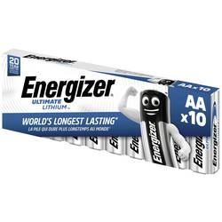 Energizer Ultimate FR6 tužková baterie AA lithiová, 3000 mAh, 1.5 V, 10 ks