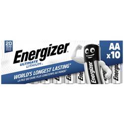 Energizer Ultimate FR6 tužková baterie AA lithiová, 3000 mAh, 1.5 V, 10 ks