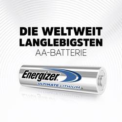 Energizer Ultimate FR6 tužková baterie AA lithiová, 3000 mAh, 1.5 V, 10 ks