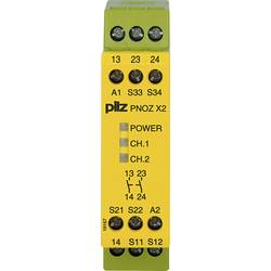 PILZ PNOZ X2 24VAC/DC 2n/o bezpečnostní relé, 24 V DC/AC, 2 spínací kontakty, (š x v x h) 22.5 x 87 x 121 mm, 774303, 1 ks