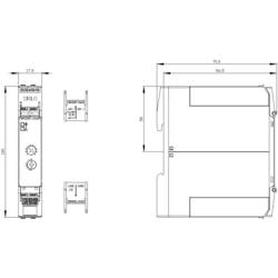 Siemens 3RP2525-1AW30 3RP25251AW30 časové relé, 0.05 s - 100 h, 1 ks