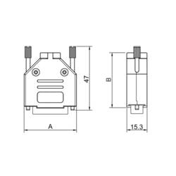 encitech DTPK-P-09-BK-K 6560-0108-01 D-SUB pouzdro Pólů: 9 plast 180 ° černá 1 ks