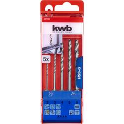 kwb 421140 HSS sada spirálových vrtáku do kovu 5dílná 2 mm, 3 mm, 4 mm, 5 mm, 6 mm DIN 1412 C 1/4 (6,3 mm) 1 ks
