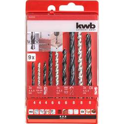 kwb 420400 9dílná Univerzální sortiment vrtáků kov, kámen, beton, zdivo, cihla, dřevo 4 mm, 6 mm, 8 mm