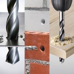 kwb 420400 9dílná Univerzální sortiment vrtáků kov, kámen, beton, zdivo, cihla, dřevo 4 mm, 6 mm, 8 mm